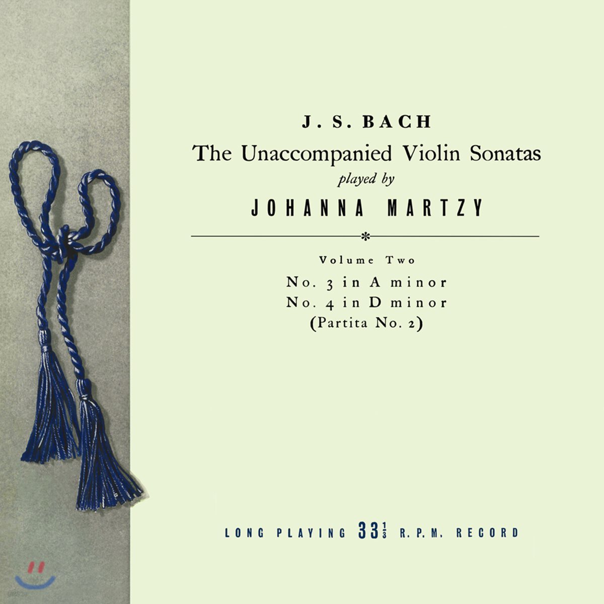 요한나 마르치 - 바흐: 무반주 바이올린 소나타 & 파르티타 2집 BWV1003 & 1004 (Johanna Martzy - J.S. Bach: The Unaccompanied Violin Sonatas Volume Two) [LP]