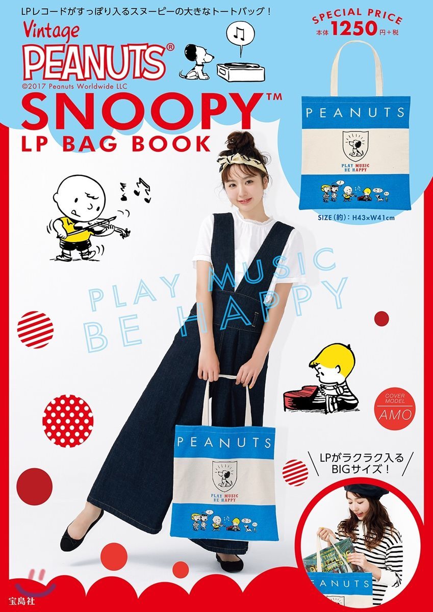 Vintage PEANUTS SNOOPY LP BAG - 예스24