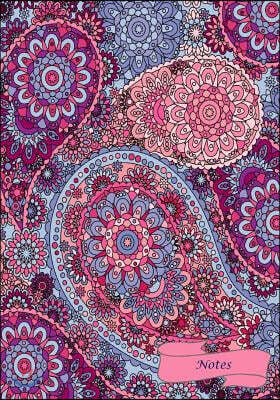 Notes: Pretty Paisley Notebook/Journal in Bright Pink Pattern: Lined Journal/Notebook with 100 Pages for Writing, Drawing or
