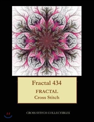 Fractal 434: Fractal cross stitch pattern
