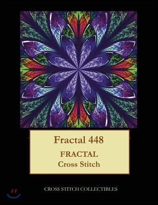 Fractal 448: Fractal cross stitch pattern
