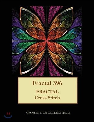 Fractal 396: Fractal cross stitch pattern
