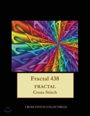 Fractal 438: Fractal cross stitch pattern
