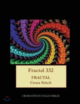 Fractal 332: Fractal cross stitch pattern