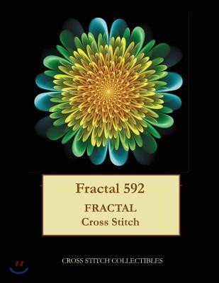 Fractal 592: Fractal cross stitch pattern
