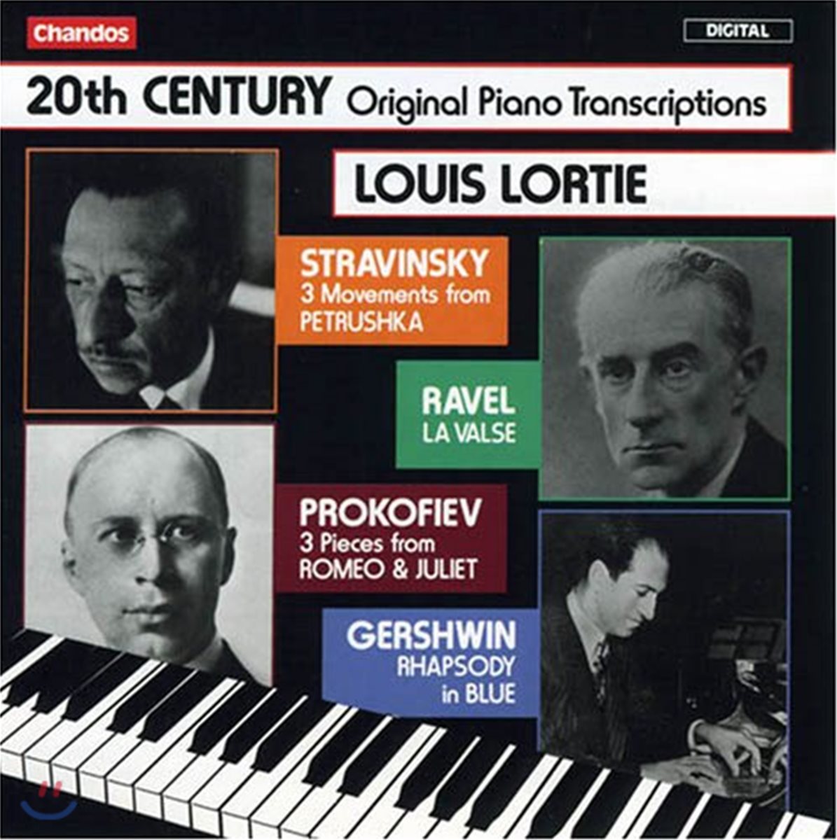 Louis Lortie 20세기 오리지날 피아노편곡: 스트라빈스키 / 프로코피에프 / 라벨 / 거쉬윈 (20Th Century Original Piano Transcriptions: Stravinsky / Prokofiev / Ravel / Gershwin) 루이 로르티