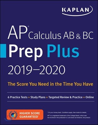 Kaplan AP Calculus AB & BC Prep Plus 2019-2020