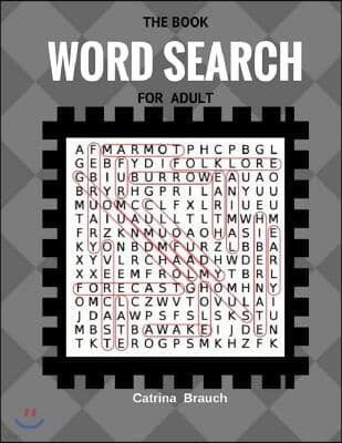 The Book Word Search For Adult: Word Search Large Print Paper 50 Puzzles Fun Game