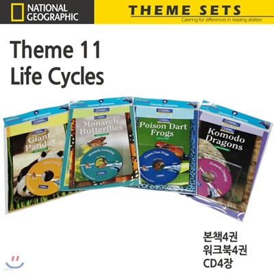 MACMILLAN/National Geographic - Theme 11 : Life Cycles (본책4권+워크북4권+CD4장)