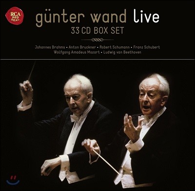  Ʈ ̺ ڵ 33CD ڽƮ  (Gunter Wand Live - Brahms / Bruckner / Schumann / Schubert / Mozart / Beethoven)