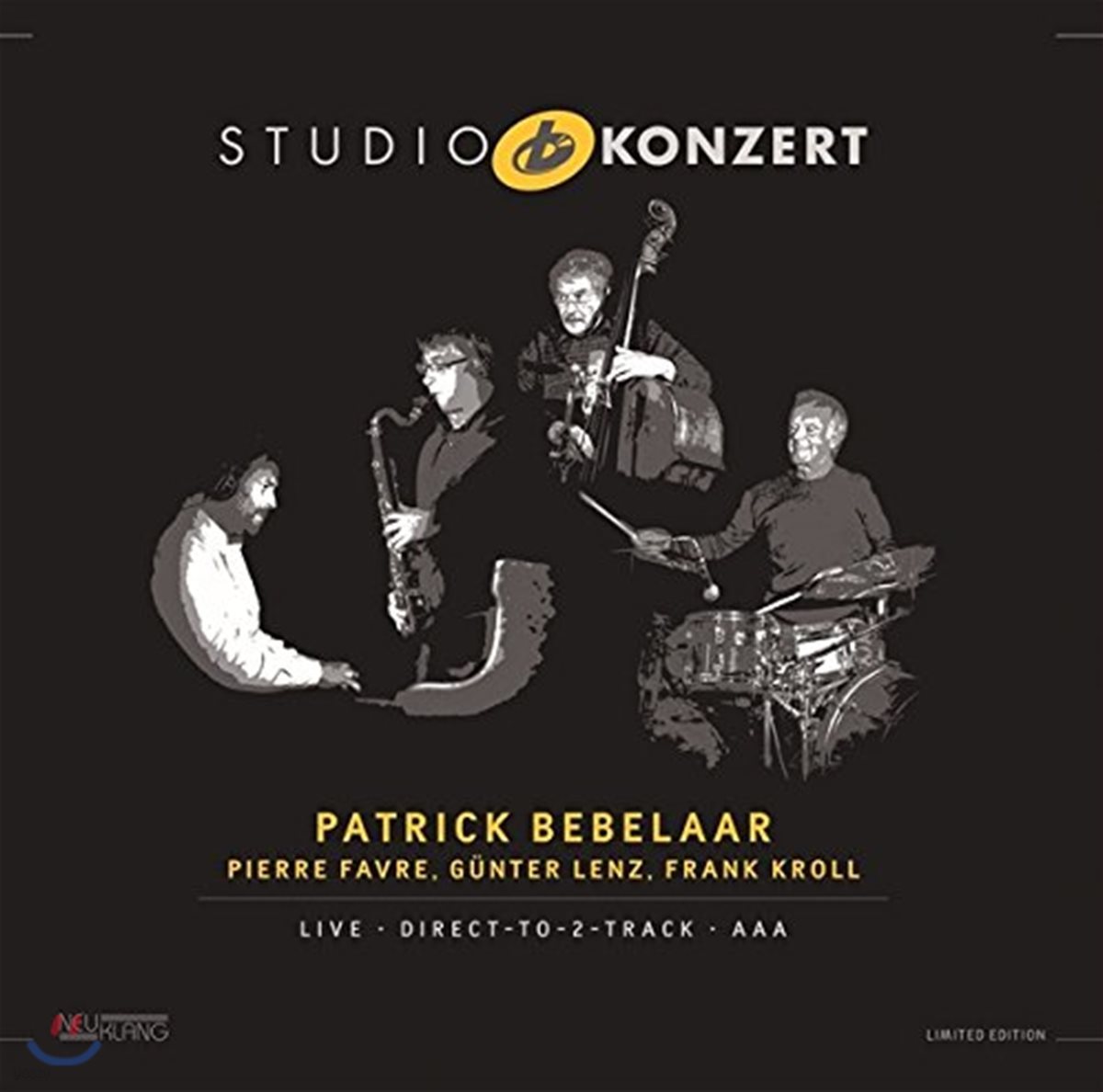 Patrick Bebelaar &amp; Pierre Favre &amp; Gunter Lenz &amp; Frank Kroll (파트릭 베벨라르, 피에르 파브르, 귄터 렌츠, 프랑크 크롤) - Studio Konzert [LP]