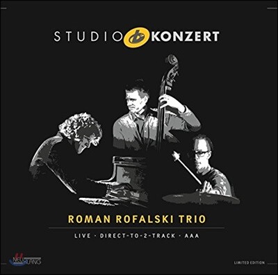 Roman Rofalski,Johannes Felscher,Philippe Lemm — Roman Rofalski Trio - Studio Konzert 로만 로팔스키 트리오 - 스튜디오 콘서트 앨범 커버