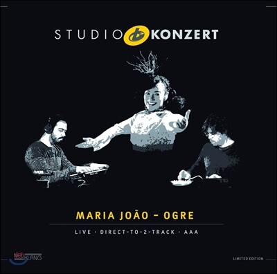 Maria Joao,Joao Farinha,Andre Nascimento — Maria Joao-Ogre - Studio Konzert 마리아 주앙 - 오거 트리오 스튜디오 콘서트 앨범 커버
