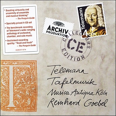 Reinhard Goebel / Musica Antiqua Koln 텔레만 : 타펠무지크 전곡집 - 라인하르트 괴벨 (Telemann: Tafelmusik I-III)