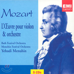 Mozart : L'Oeuvre Pour Violin & Orchestra : Yehudi Menuhin