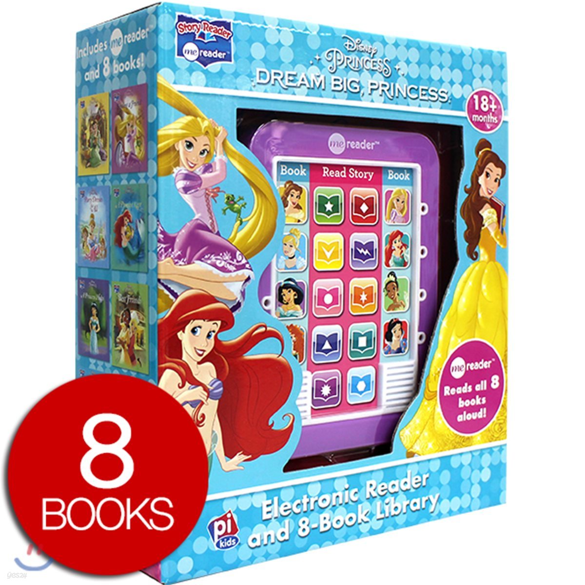 Me Reader &amp; 8 books Library : Disney Dream Big Princess 디즈니 드림 빅 프린세스 미리더 사운드북