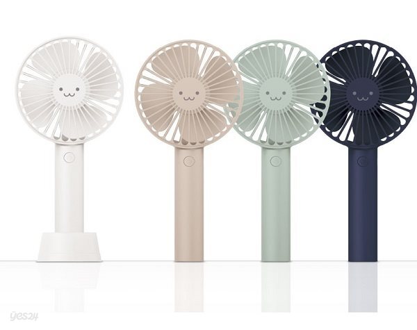 [ELECOM] 귀여운 이모티콘 디자인 휴대용 선풍기 / 탁상용 EK-FAN20