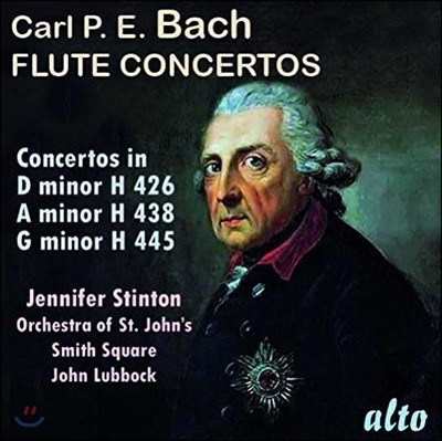 Jennifer Stinton 칼 필립 에마누엘 바흐: 플루트 협주곡 - 제니퍼 스틴턴, 세인트 존스 오케스트라 (C.P.E. Bach: Flute Concertos H.426, H.438 & H.445)