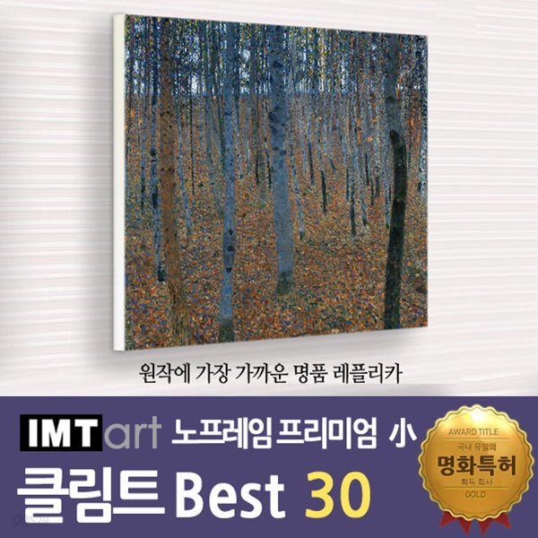 I.M.T art 노프레임 프리미엄 (소) - 클림트 명화 Best 30