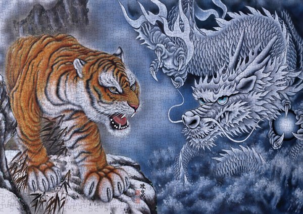 흑룡명호 (PLP1368/1000조각 액자세트/51x73.5cm)