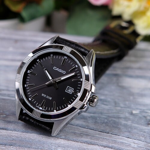 카시오 CASIO LTP-1308L-1A 여성용 레더와치
