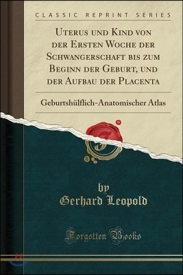 Uterus Und Kind Von Der Ersten Woche Der Schwangerschaft Bis Zum Beginn Der Geburt, Und Der Aufbau Der Placenta: Geburtsh?lflich-Anatomischer Atlas (C