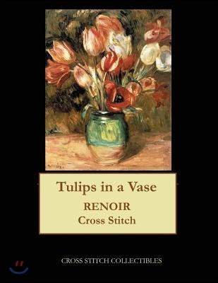 Tulips in a Vase: Renoir cross stitch pattern