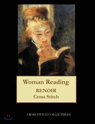 Woman Reading: Renoir cross stitch pattern