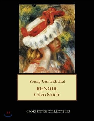 Young Girl with Hat: Renoir cross stitch pattern