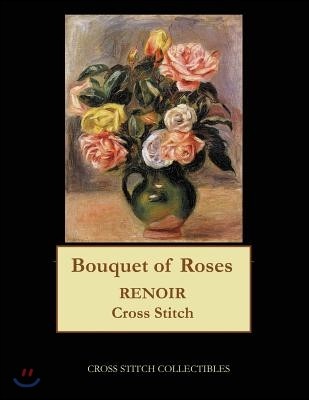 Bouquet of Roses: Renoir cross stitch pattern