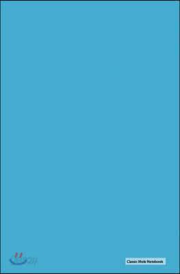 Classic Mole Notebook - Sky Blue Cover: 5.25" x 8", Blank, Unruled No Line Journal, Durable Cover (Classic Notebooks)