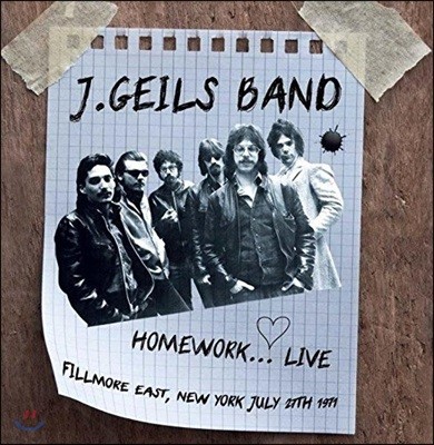 J. Geils Band (제이 가일즈 밴드) - Homework… Live Fillmore East, New York July 27Th 1971 (1971년 7월 27일 뉴욕 필모어 이스트 라이브)