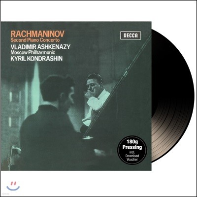 Kirill Kondrashin,Moscow Philharmonic Orchestra,Vladimir Ashkenazy,Sergei Rachmaninov — Vladimir Ashkenazy 라흐마니노프: 피아노 협주곡 2번 - 블라디미르 아쉬케나지 앨범 커버