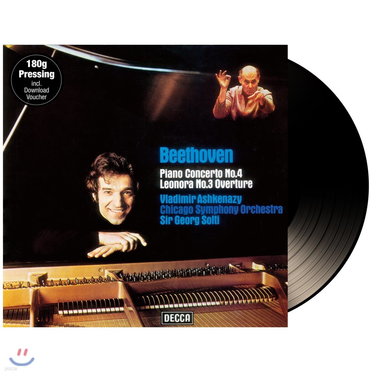 Vladimir Ashkenazy / Georg Solti 베토벤: 피아노 협주곡 4번, 레오노레 서곡 [LP]