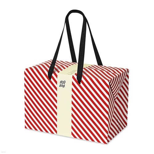 PLUSBOX GIFT BAG (Red stripes)