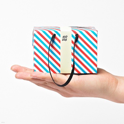PLUSBOX GIFT BAG (Letter Stripes-Mini)