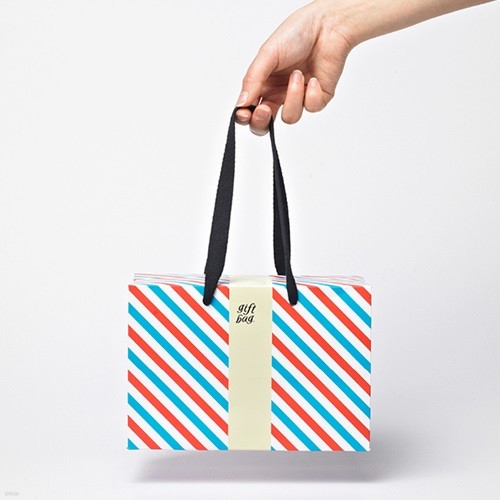 PLUSBOX GIFT BAG (Letter Stripes-Small)