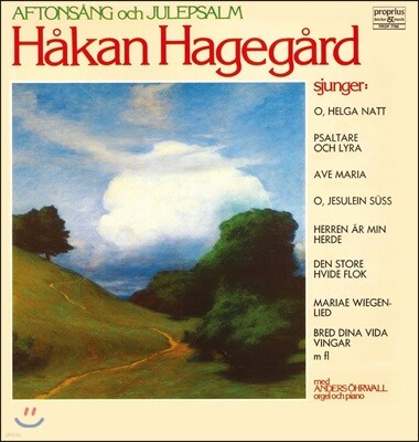 Hakan Hagegard,Anders Ohrwall — Hakan Hagegard 호칸 하게고드가 부르는 유명 성가곡 모음집 (Aftonsang Och Julepsang) 앨범 커버