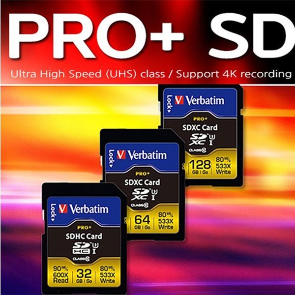 무료배송 버바팀 SDXC 128GB CLASS10 Pro+ UHS-I/U3/128G/MLC타입/블랙박스 메모리