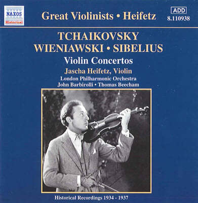 Jascha Heifetz Ű / 񿡴ϾŰ / ú콺: ̿ø ְ -  (Tchaikovsky / Wieniawski / Sibelius: Violin Concertos) 