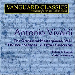Vivaldi : Orchestral Masterpieces Vol.1 - The Four Seasons : Antonio JanigroㆍI Solisti di Zagreb
