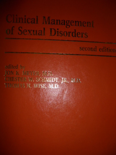 clinical management of sexual disorders