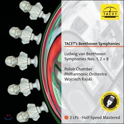 Ludwig van Beethoven,Wojciech Rajski,Polish Chamber Philharmonic Orchestra — Wojciech Rajski 베토벤: 교향곡 1번, 2번 & 8번 - 폴란드 챔버 필하모닉, 보이체크 라이스키 ('s Beethoven Symphonies Nos.1, 2 & 8) 앨범 커버