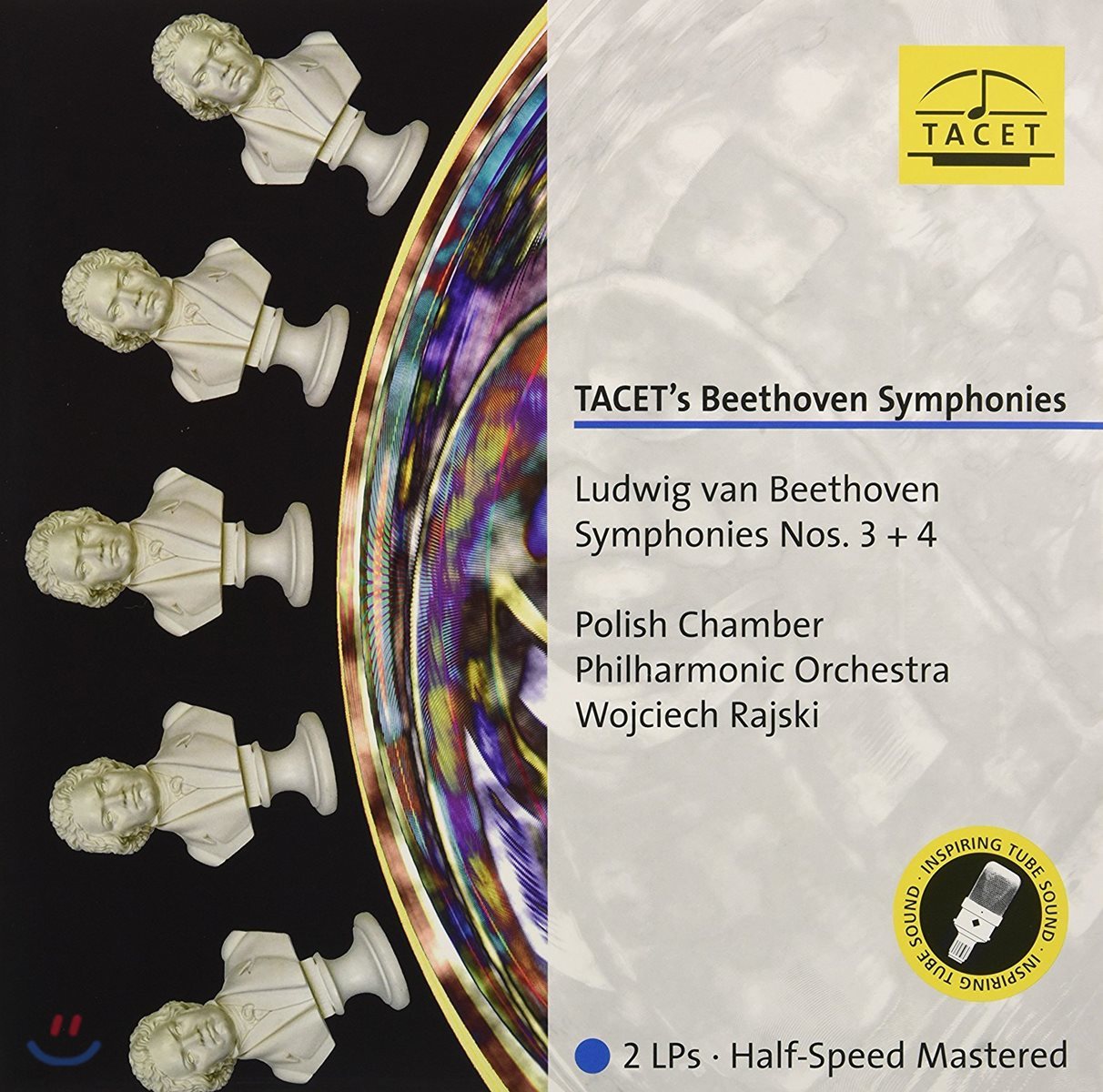 Wojciech Rajski 베토벤: 교향곡 3번 &#39;영웅&#39;, 4번 - 폴란드 챔버 필하모닉, 보이체크 라이스키 (Tacet&#39;s Beethoven Symphonies Op.55 &#39;Eroica&#39;, Op.60) [2 LP]