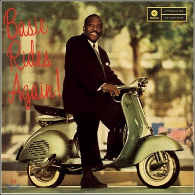 Henry Coker, Oscar Peterson, Ray Brown, Paul Quinichette, Joe Newman, Charlie Shavers, Gus Johnson, Freddie Green — Count Basie (카운트 베이시) - Basie Rides Again 앨범 커버