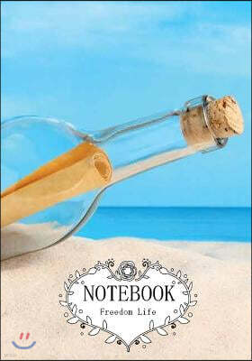 Notebook: Treasure in the bottle: Pocket Notebook Journal Diary, 120 pages, 7" x 10" (Notebook Lined, Blank No Lined)