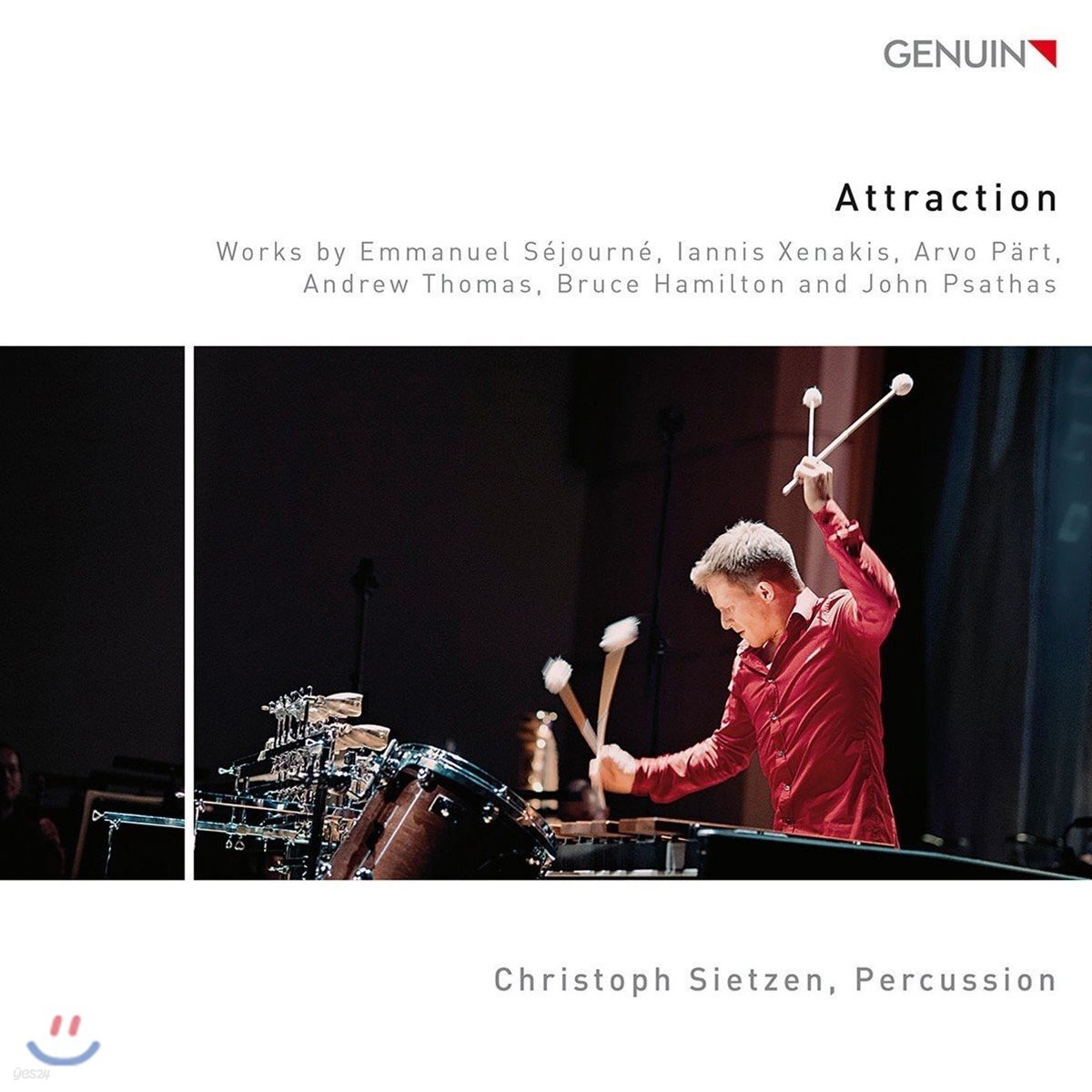 Christoph Sietzen 아르보 패르트 / 이안니스 크세나키스 / 세주르네 / 앤드류 토마스: 타악기를 위한 작품 (Attraction - Works by Sejourne, Xenakis, Arvo Part, Andrew Thomas) 크리스토프 시에젠