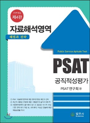 PSAT 공직정성평가 자료해석영역 해법과 전략