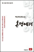 백신애 단편소설 혼명에서 - 한국문학전집 81