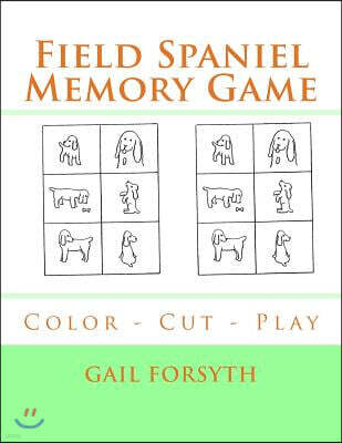 Field Spaniel Memory Game: Color - Cut - Play